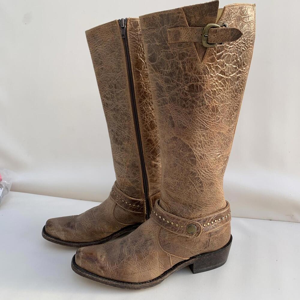 Vintage SUNDANCE tall Riding Boots Genuine Leather Sz 7.5
